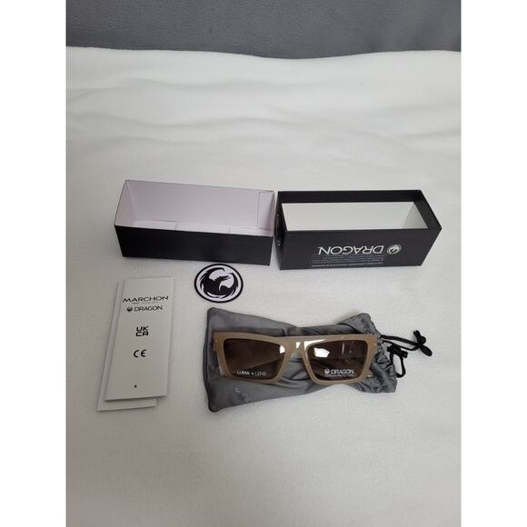 Dragon Unisex Josiah LL Sunglasses Milky Taupe - Picture 1 of 11